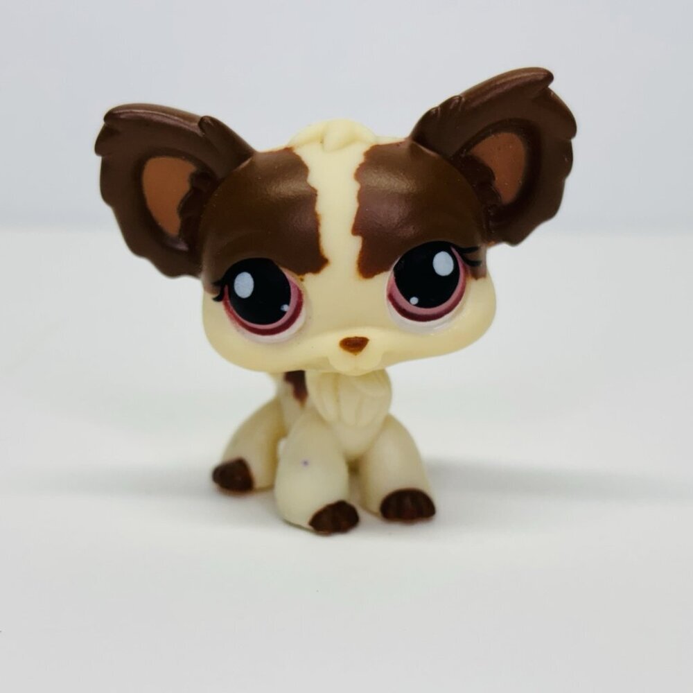 LPS #385 LITTLEST PETSHOP‎ ORIGINAL AUTHENTIQUE CHIEN DOG PAPILLON BUTTERFLY